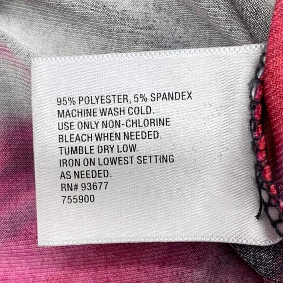 🎉Worthington Stretch Red, Maroon & Black Top - Picture 5 of 6